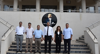 Milli Eğitim Müdürü Gün, inşaatı devam eden okulu ziyaret etti