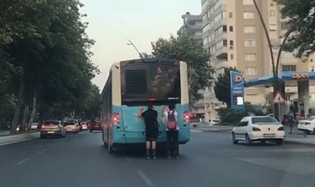 Patenli gençler trafiği tehlikeye soktu