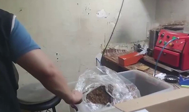 Pendik&#039;te kaçak sigara operasyonu