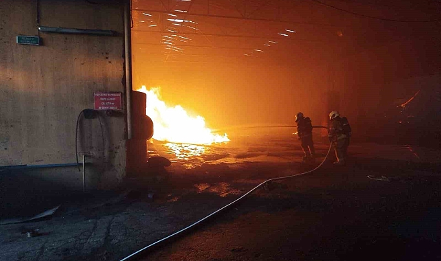 Pirina fabrikasında kazan patladı yangın çıktı