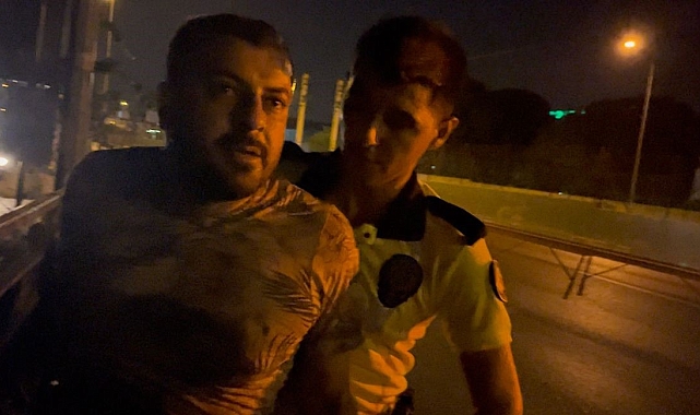 Polis denetimlerini görünce çıkmaz yola girip kaçmaya çalıştı