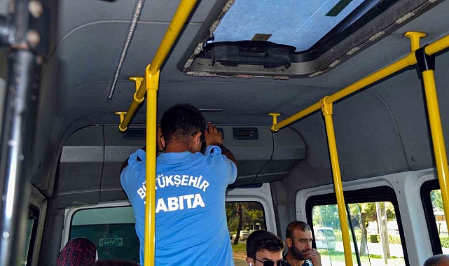 Toplu taşıma araçlarında klima denetimi yapıldı
