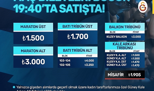 Adana Demirspor - Galatasaray maçının biletleri satışa çıktı