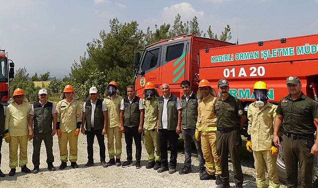 Adana&#039;da orman yangını riskine karşı tatbikat gerçekleştirildi