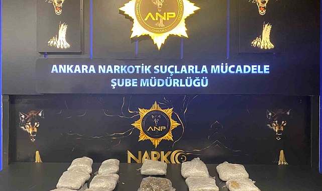 Ankara&#039;da NARKOGÜÇ operasyonları kapsamında, 10 kilogram esrar ele geçirildi