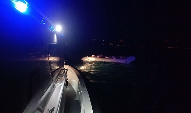 Ayvacık açıklarında 18'i çocuk toplam 40 kaçak göçmen yakalandı