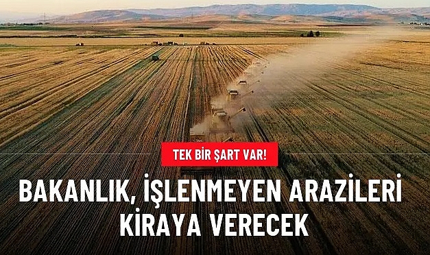 Bakanlık işlenmeyen tarım arazilerini kiraya verecek