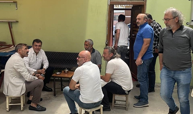 Başkan Demir, kapalı halk pazarında bulunan esnafla bir araya geldi