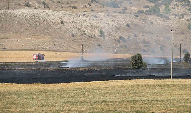 Çiftçinin umudu kül oldu