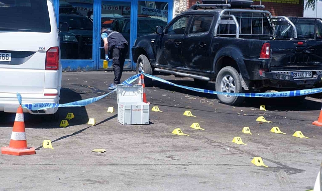 Erzurum&#039;da bir iş yeri kurşun yağmuruna tutuldu