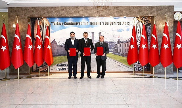 Erzurum'da eğitim işbirliği protokolü imzalandı