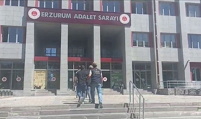 Erzurum&#039;da terör propagandası operasyonunda 4 gözaltına