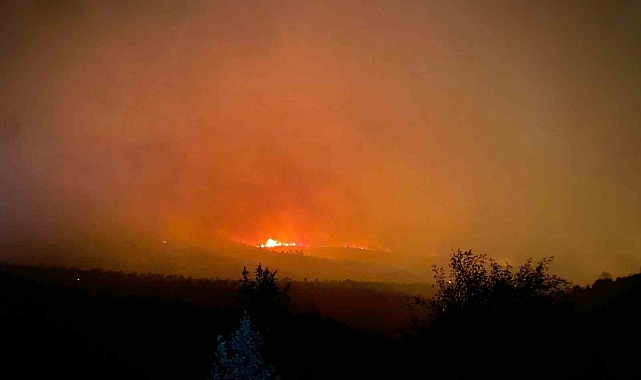 Gerede&#039;deki orman yangını 13 saattir devam ediyor