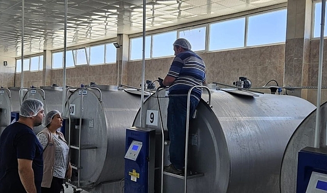 Gıda güvenliği amacıyla süt ve süt ürünleri üren işletmeler denetlendi.