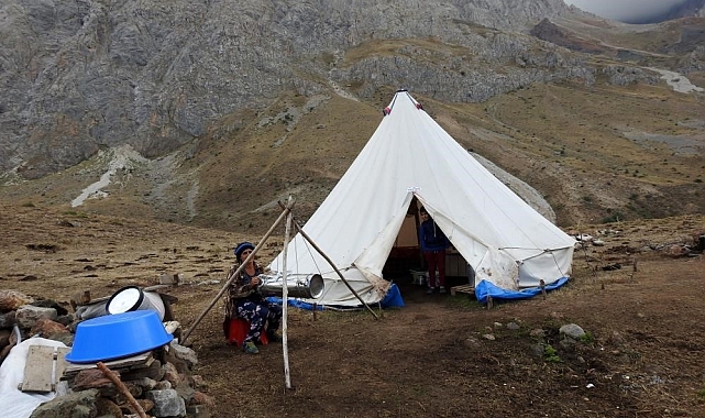 Göçebe hayatların çadırda yaşam mücadelesi