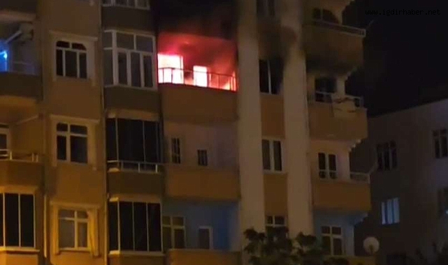 Iğdır’da ev sahibine kızan kiracı evi ateşe verdi!