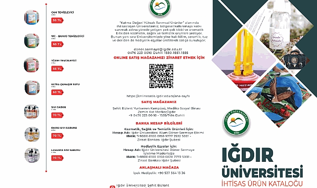 Iğdır Üniversitesi, Ürünleriyle Göz Dolduruyor