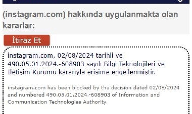 Instagram&#039;da erişim engeli