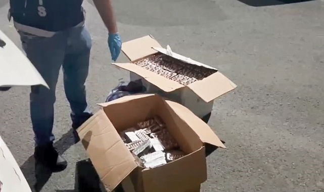 Koli koli uyuşturucu hap ele geçirildi