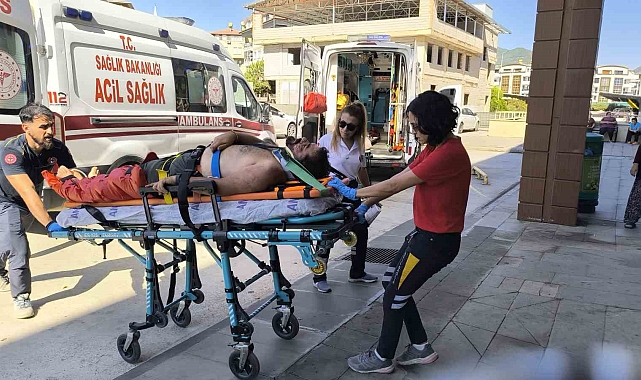 Kontrolden çıkan cip uçuruma yuvarlandı