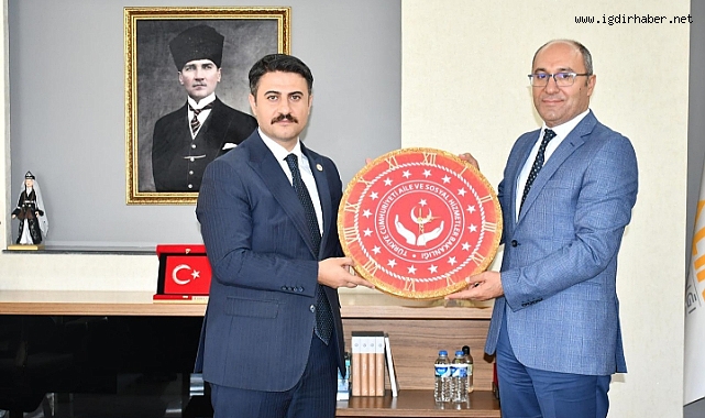 Müdür Akgün’den Aralık Kaymakamı Aydın’a hayırlı olsun ziyareti