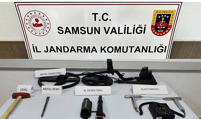 Ormanlık alanda kaçak kazı yapan 3 şahıs suçüstü yakalandı