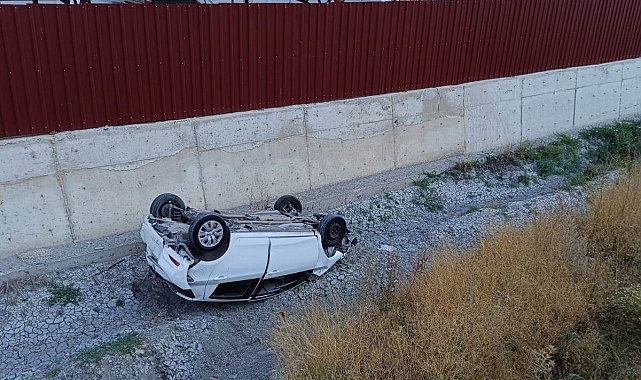 Otomobil takla attı, 1 kişi yaralandı