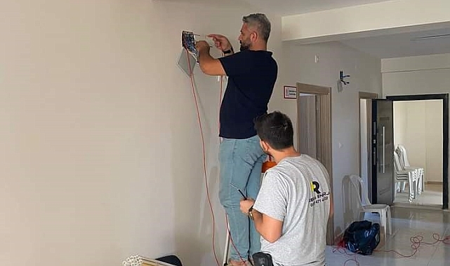 Sağlık evine yangın alarm sistemi taktırıldı