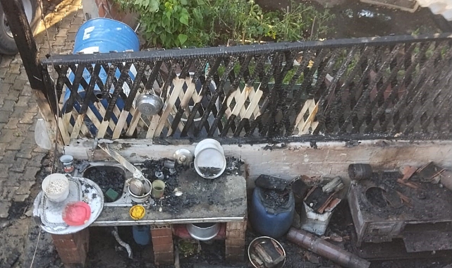 Soba yangını büyük hasara yol açtı