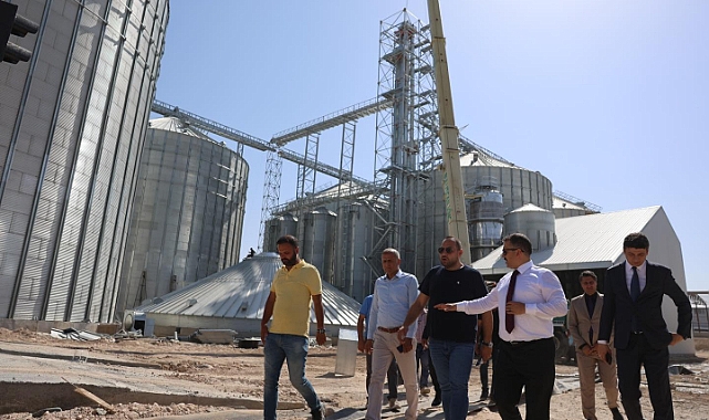 Vali Turan Çelik Silo ve Mısır Kurutma Tesisinde incelemede bulundu