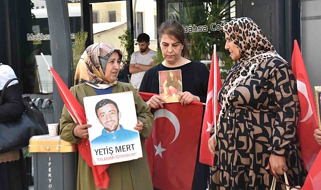 Van annelerinin evlat nöbetine bir aile daha katıldı