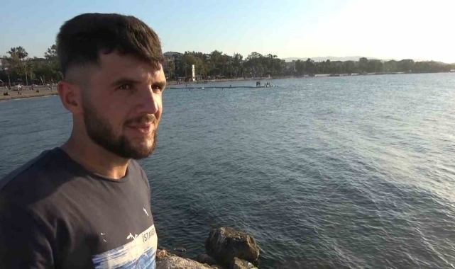 Yalova&#039;da denizde boğuma tehlikesi geçiren şahsı kurtaran genç o anları anlattı