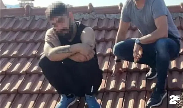 12 yıl kesinleşmiş hapis cezası ile aranan firari evin çatısında yakalandı