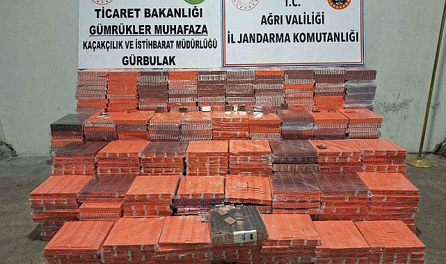 Ağrı&#039;nın Doğubayazıt ilçesinde 14 milyon TL&#039;lik kaçak malzeme ele geçirildi