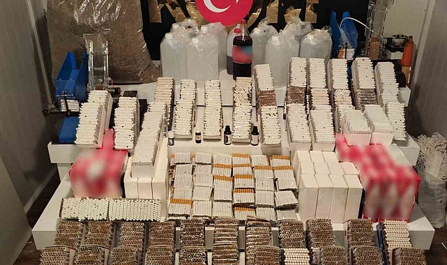 Binlerce kaçak tütün ürünü ele geçirildi