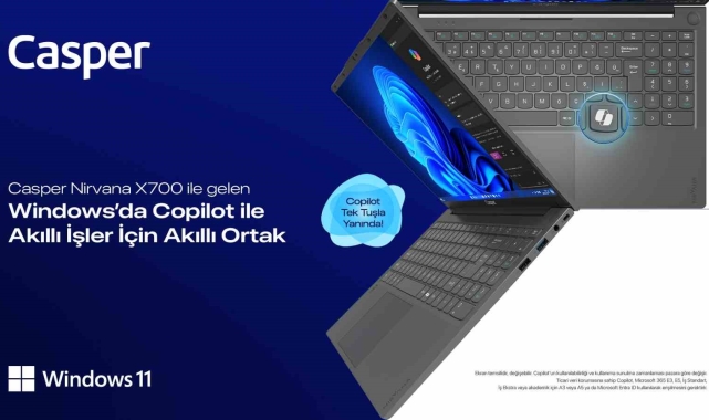 Casper Nirvana bilgisayarlar Windows 11 Pro ile maksimum güvenlik ve verimlilik sunuyor