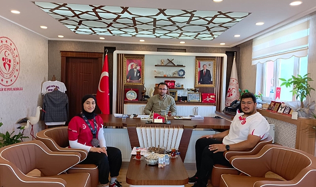 Dünya 2’incisi Demirtaş’tan İl Müdürü Şahin’e ziyaret