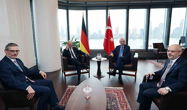 Erdoğan, Almanya Başbakanı Scholz&#039;u kabul etti