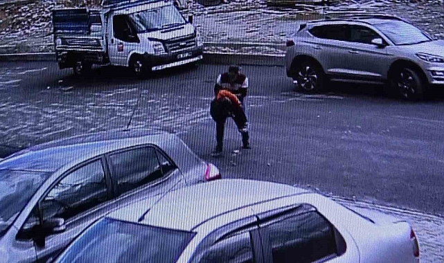 Erzurum&#039;da bir kazadan şok eden görüntüler