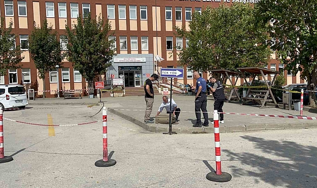 Hastane önünde şüpheli valiz paniği