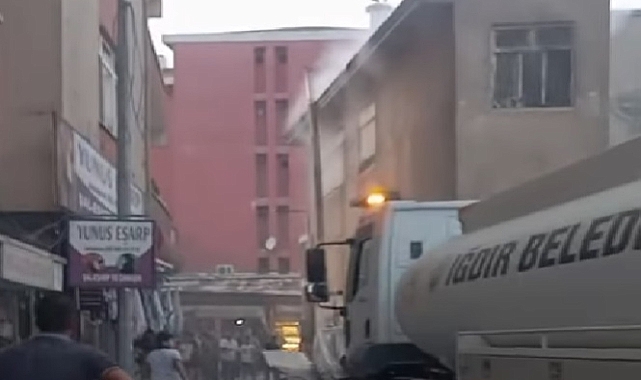 Iğdır&#039;da akşam saatlerinde yangın paniği