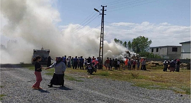 Iğdır'da yüzlerce ot balyası küle döndü!