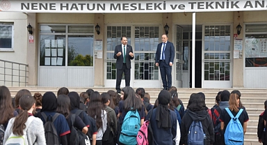 İl Müdürü Gün, Nene Hatun Mesleki Teknik Anadolu Lisesini ziyaret etti