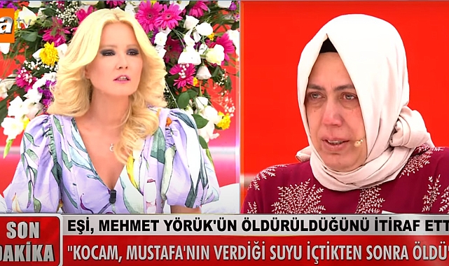 Kocasını öldürdüklerini canlı yayında itiraf etti