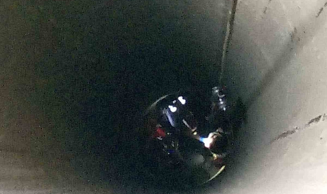 Kuyuya düşen işçi yaralı olarak kurtarıldı