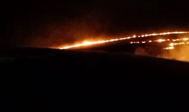 Malatya'da iki ayrı noktada anız yangını