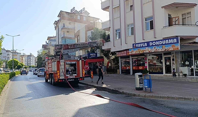 Ocakta unutulan tava yangına neden oldu