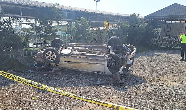 Otomobilin şarampole yuvarlanması sonucu 2 kişi hayatını kaybetti