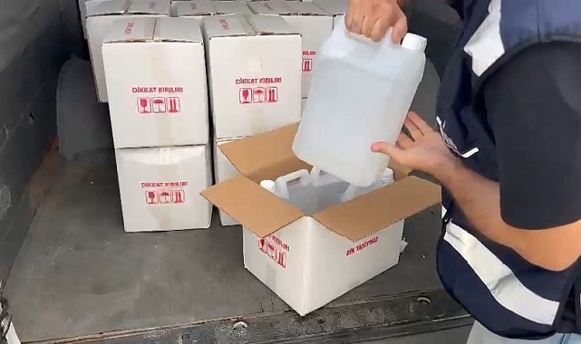 Samsun&#039;da 2 ton etil alkol ele geçirildi
