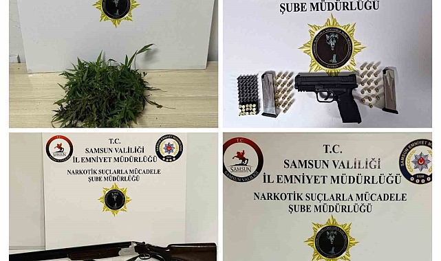 Samsun&#039;da düzenlenen uyuşturucu operasyonunda 4 kişi gözaltına alındı
